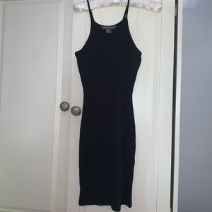 French Connection Ribbed Black Tank Dress